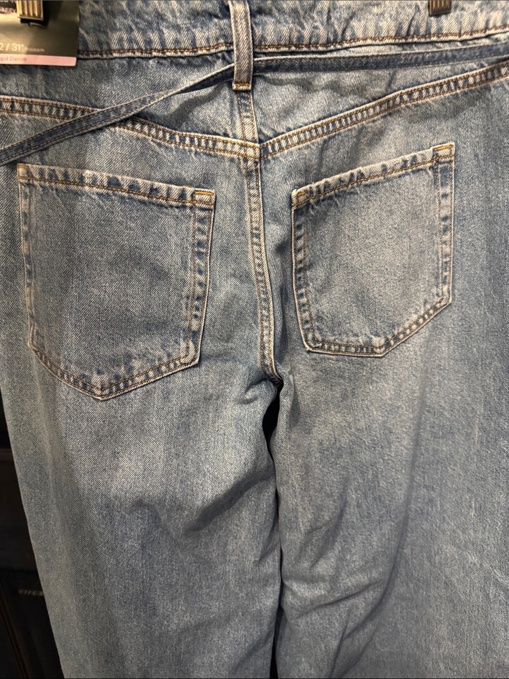 wild fable Light Blue Wide-Leg Jeans with Tie Waist - Picture 7 of 7